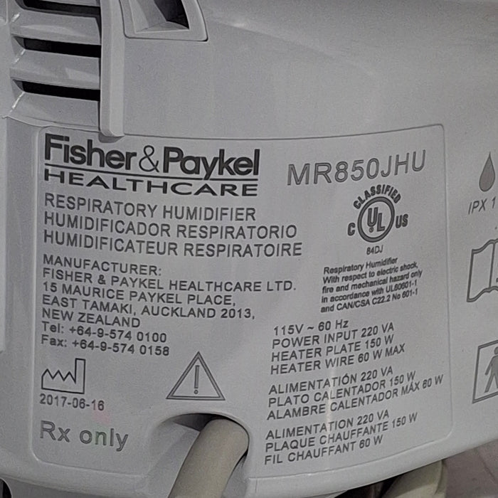 Fisher & Paykel MR850JHU Humidifier