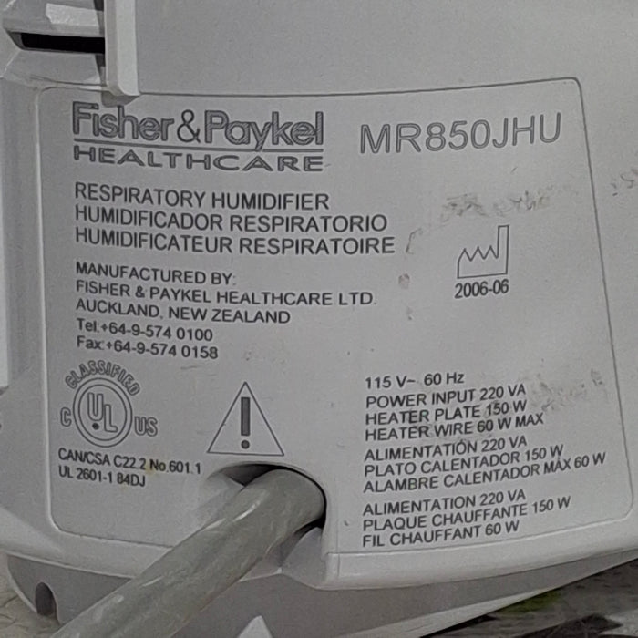 Fisher & Paykel MR850JHU Humidifier