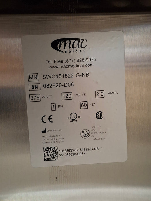 Mac Medical, Inc. SWC151822-G-NB Warming Cabinet