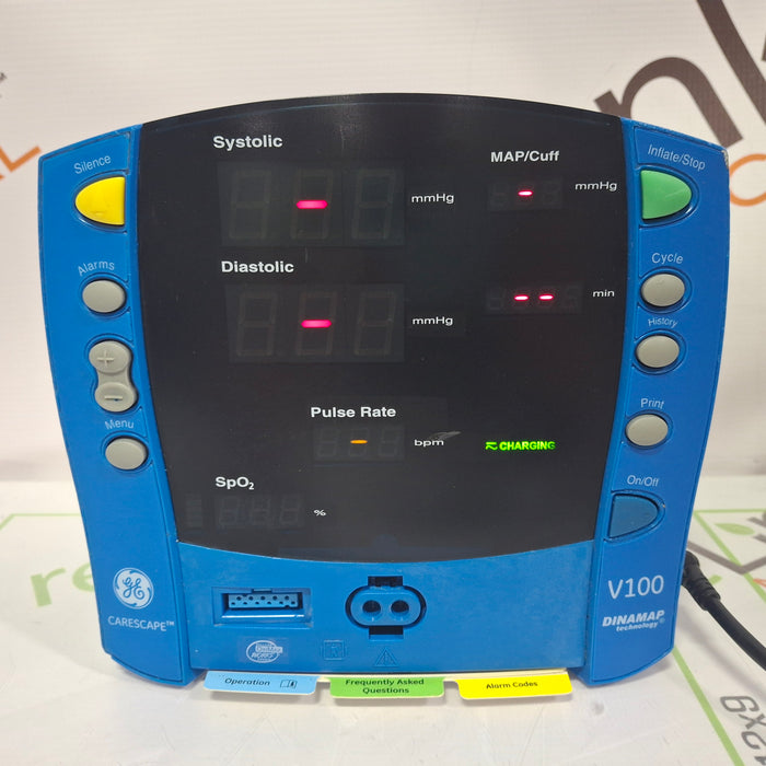 GE Healthcare Dinamap V100 - NIBP, SpO2 Vital Signs Monitor