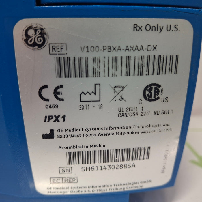 GE Healthcare Dinamap V100 - NIBP, SpO2 Vital Signs Monitor