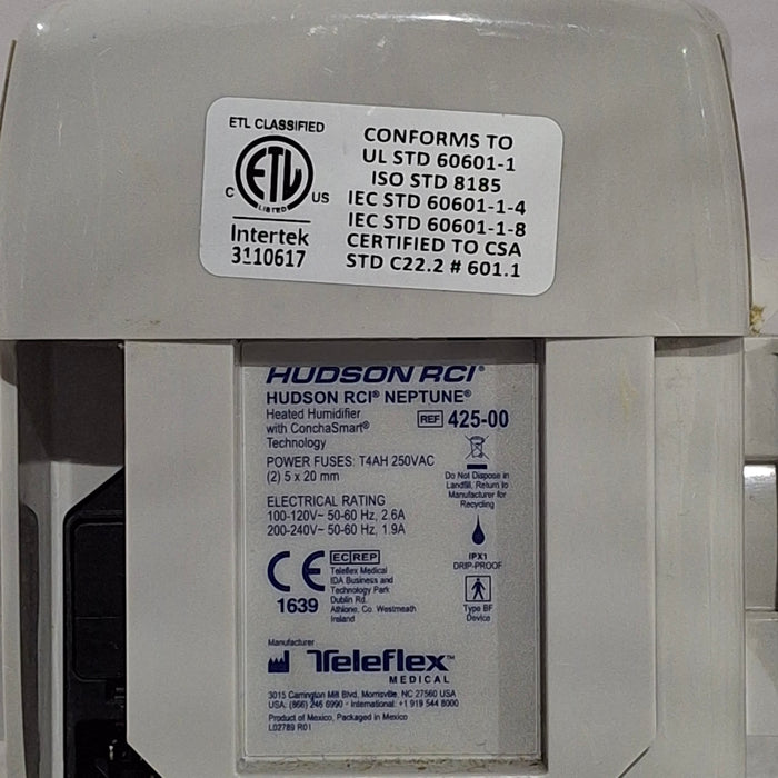 Teleflex Medical Hudson RCI Neptune Heated Humidifier
