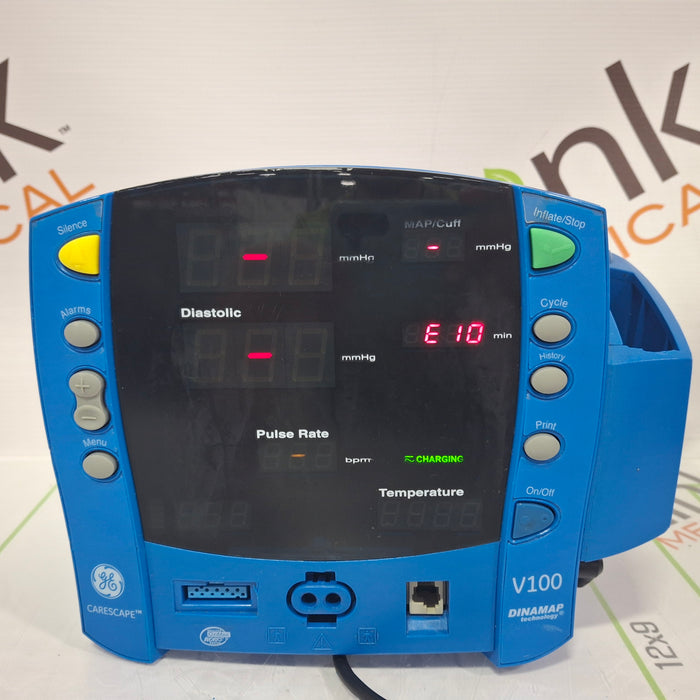 GE Healthcare Dinamap V100 - NIBP, SpO2, Temp Vital Signs Monitor