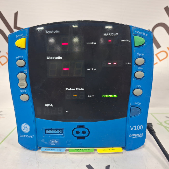 GE Healthcare Dinamap V100 - NIBP, SpO2 Vital Signs Monitor