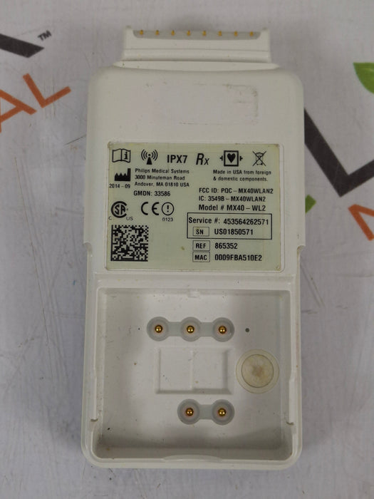 Philips MX40 WLAN ECG 865352 Telemetry Transmitter