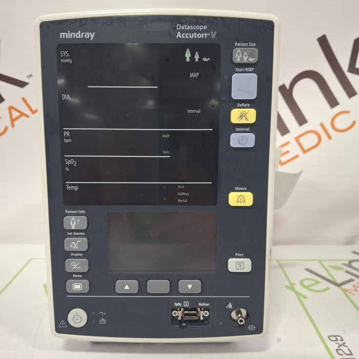 Mindray Datascope Accutorr V Vital Signs Monitor
