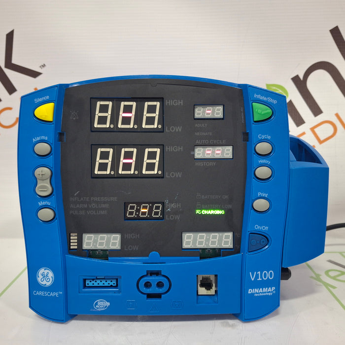 GE Healthcare Dinamap V100 - NIBP, SpO2, Temp Vital Signs Monitor