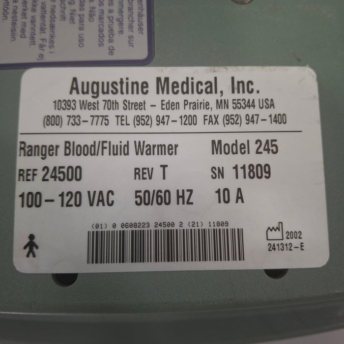 3M Ranger Model 245 Fluid Warming Unit