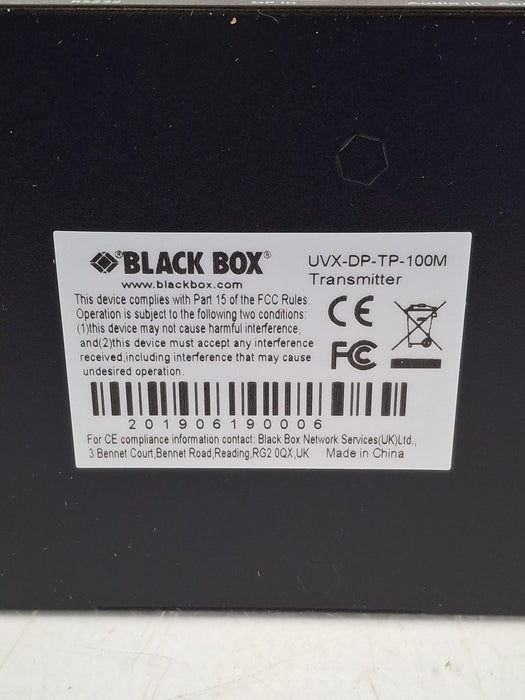 Black Box Network Services UVX-DP-TP-100M Displayport & USB 2.0 Extender
