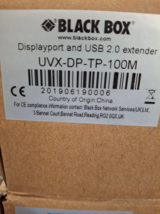 Black Box Network Services UVX-DP-TP-100M Displayport & USB 2.0 Extender