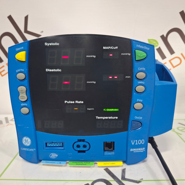 GE Healthcare Dinamap V100 - NIBP, SpO2, Temp Vital Signs Monitor