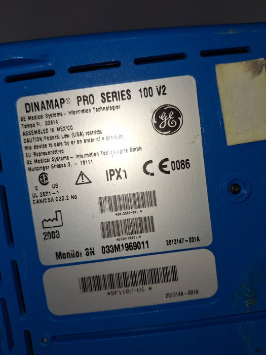 GE Healthcare Dinamap Pro 100V2 Patient Monitor