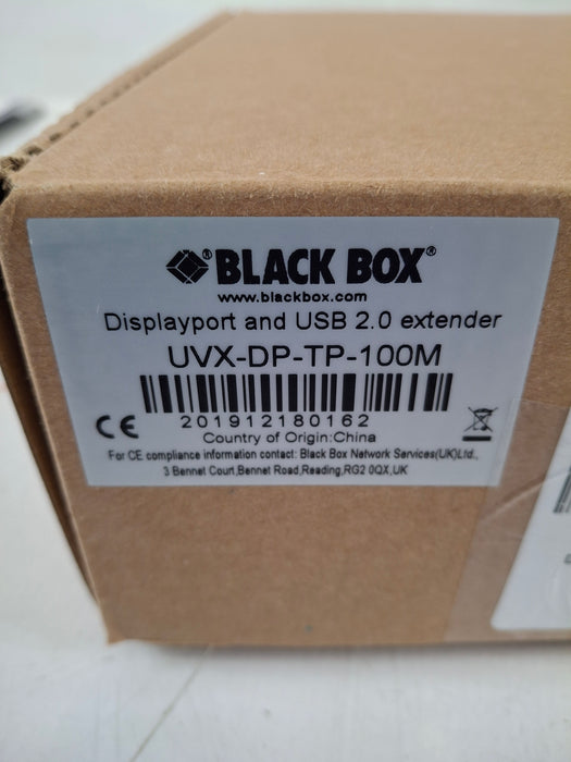 Black Box Network Services UVX-DP-TP-100M Displayport & USB 2.0 Extender