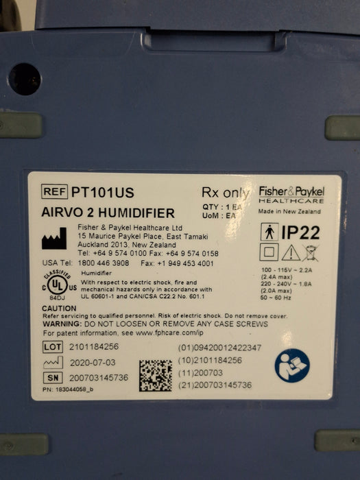 Fisher & Paykel Airvo 2 Humidified High Flow Therapy Unit