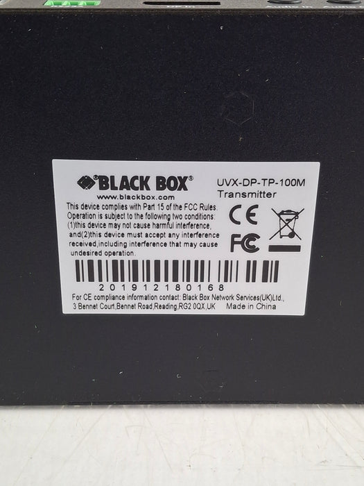 Black Box Network Services UVX-DP-TP-100M Displayport & USB 2.0 Extender