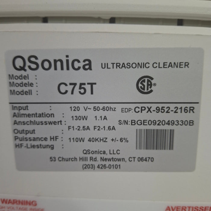 Qsonica C75T Ultrasonic cleaner