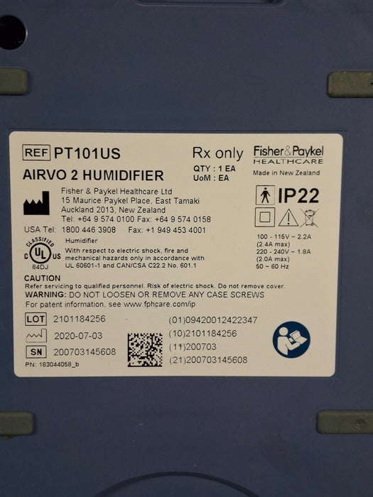 Fisher & Paykel Airvo 2 Humidified High Flow Therapy Unit
