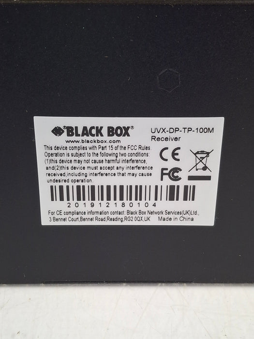 Black Box Network Services UVX-DP-TP-100M Displayport & USB 2.0 Extender
