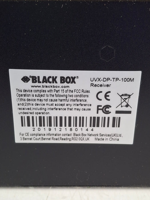 Black Box Network Services UVX-DP-TP-100M Displayport & USB 2.0 Extender