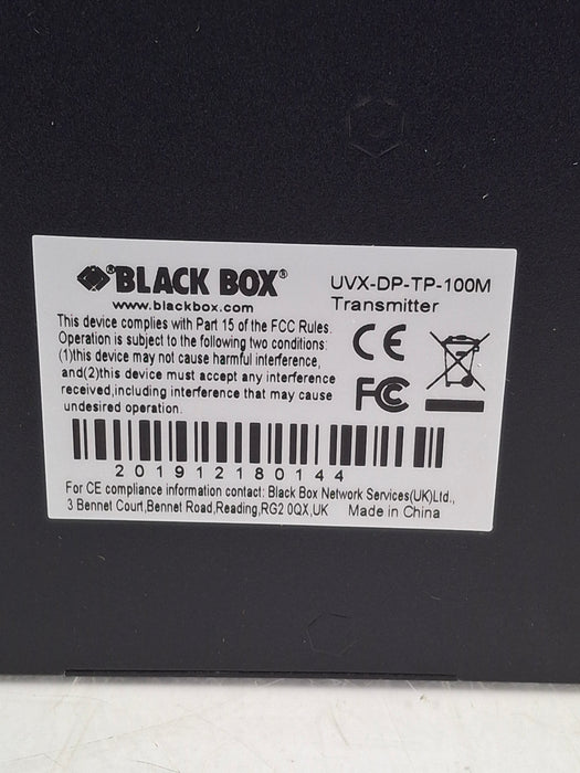 Black Box Network Services UVX-DP-TP-100M Displayport & USB 2.0 Extender