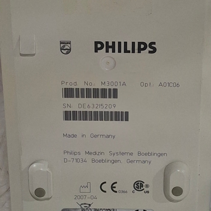 Philips M3001A-A01C06 Fast SpO2, NIBP, ECG, Temp, IBP MMS Module