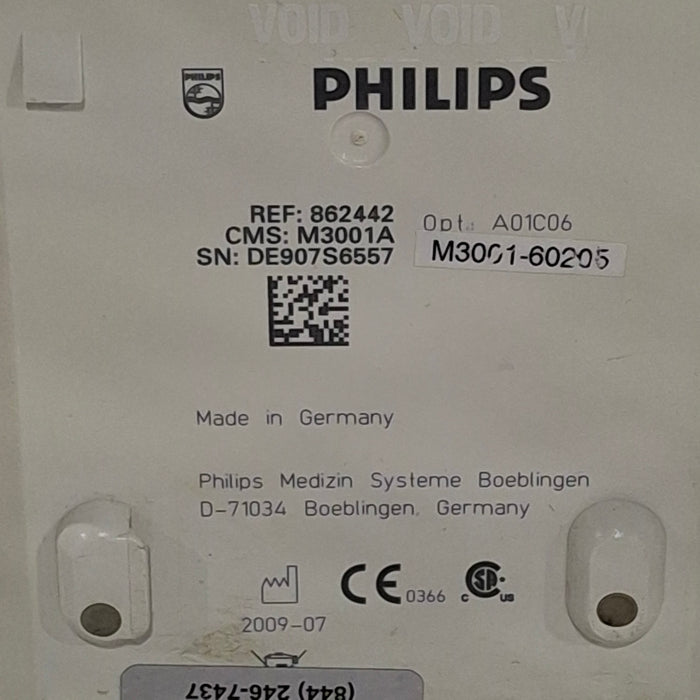 Philips M3001A-A01C06 Fast SpO2, NIBP, ECG, Temp, IBP MMS Module