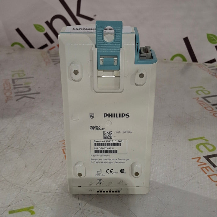 Philips M3001A-A01C06 Fast SpO2, NIBP, ECG, Temp, IBP MMS Module