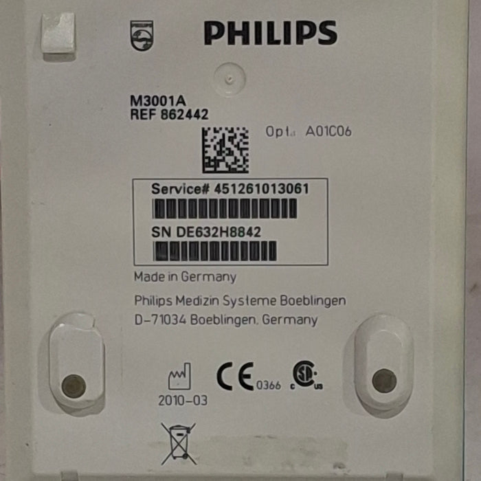 Philips M3001A-A01C06 Fast SpO2, NIBP, ECG, Temp, IBP MMS Module