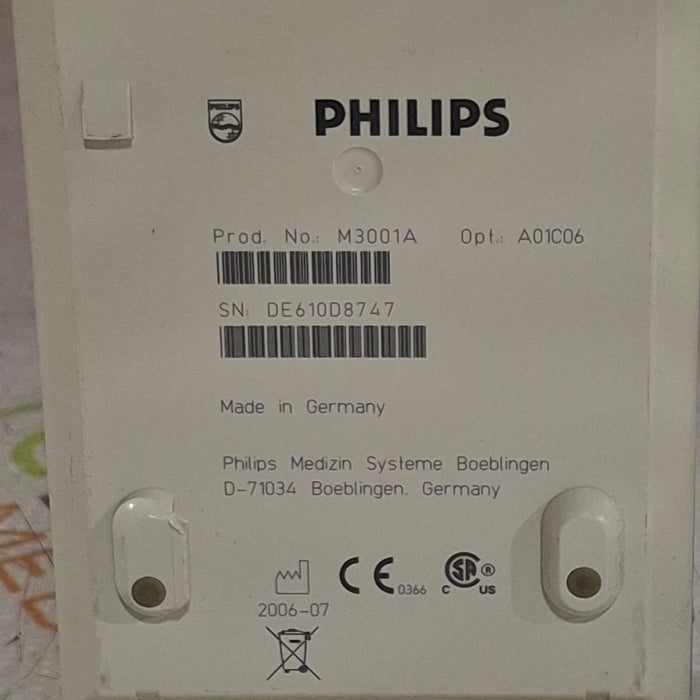 Philips M3001A-A01C06 Fast SpO2, NIBP, ECG, Temp, IBP MMS Module