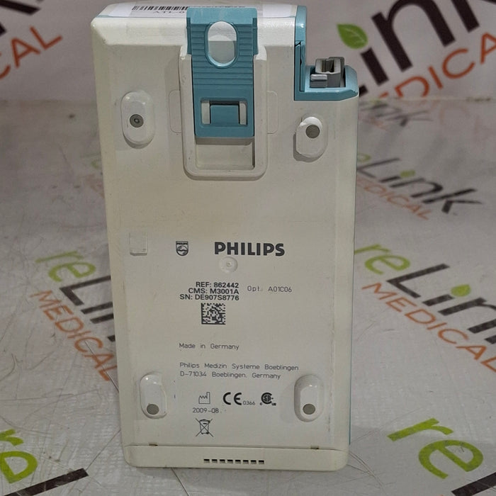 Philips M3001A-A01C06 Fast SpO2, NIBP, ECG, Temp, IBP MMS Module