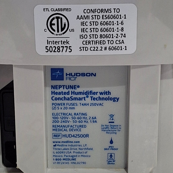 Teleflex Medical Hudson RCI Neptune Heated Humidifier
