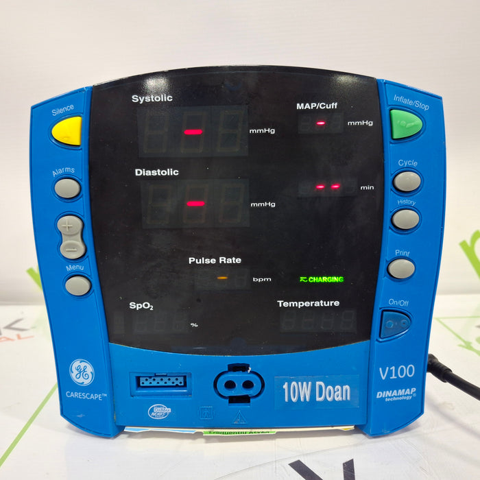 GE Healthcare Dinamap V100 - NIBP, SpO2 Vital Signs Monitor