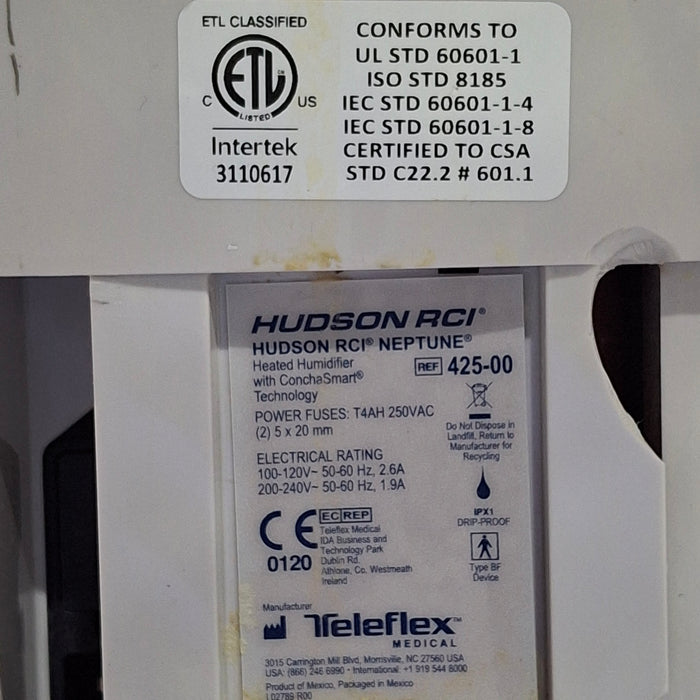 Teleflex Medical Hudson RCI Neptune Heated Humidifier