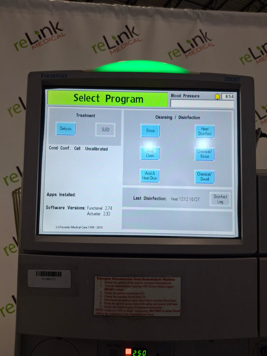 Fresenius 2008T Dialysis Machine Hemodialysis