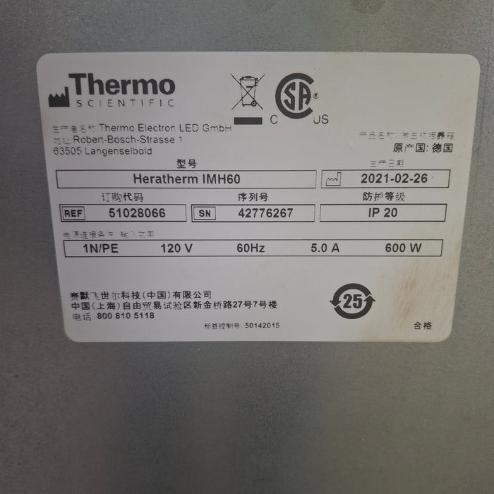 Thermo Scientific IMH60 Heratherm Incubator