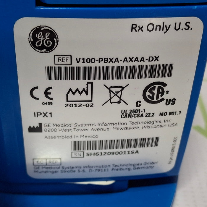 GE Healthcare Dinamap V100 - NIBP, SpO2 Vital Signs Monitor