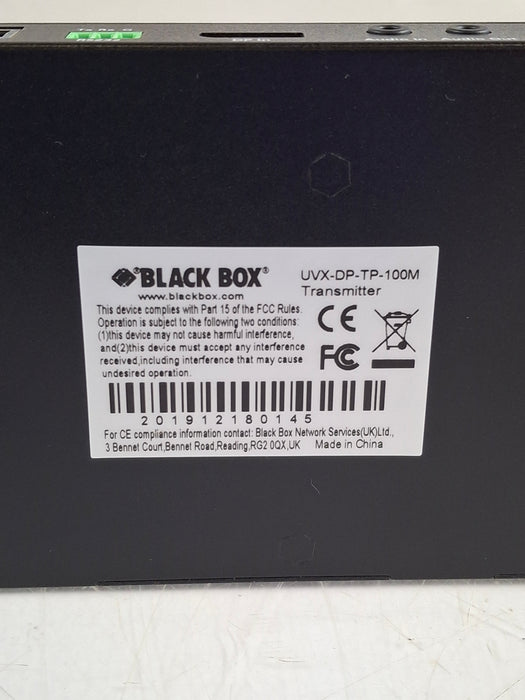 Black Box Network Services UVX-DP-TP-100M Displayport & USB 2.0 Extender