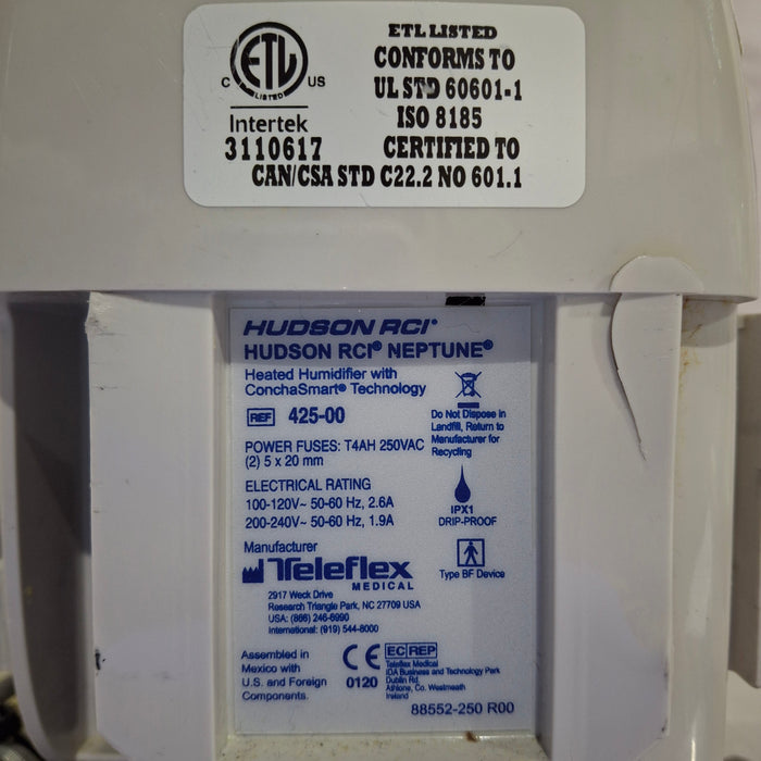 Teleflex Medical Hudson RCI Neptune Heated Humidifier