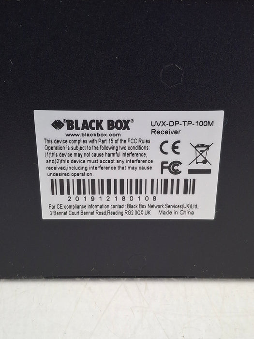 Black Box Network Services UVX-DP-TP-100M Displayport & USB 2.0 Extender