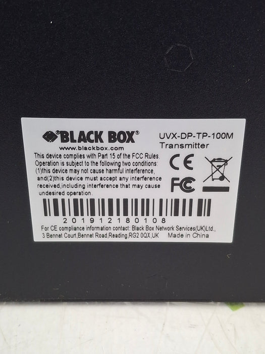 Black Box Network Services UVX-DP-TP-100M Displayport & USB 2.0 Extender
