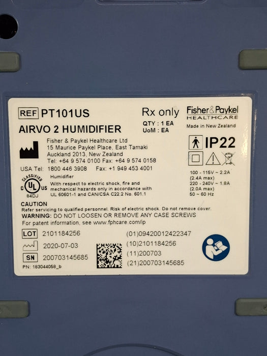 Fisher & Paykel Airvo 2 Humidified High Flow Therapy Unit