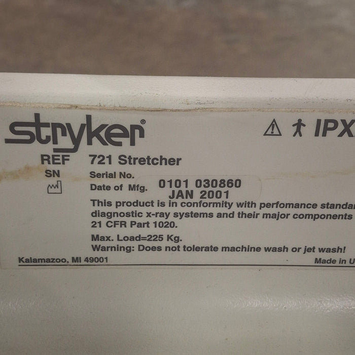 Stryker 721 Transport Stretcher
