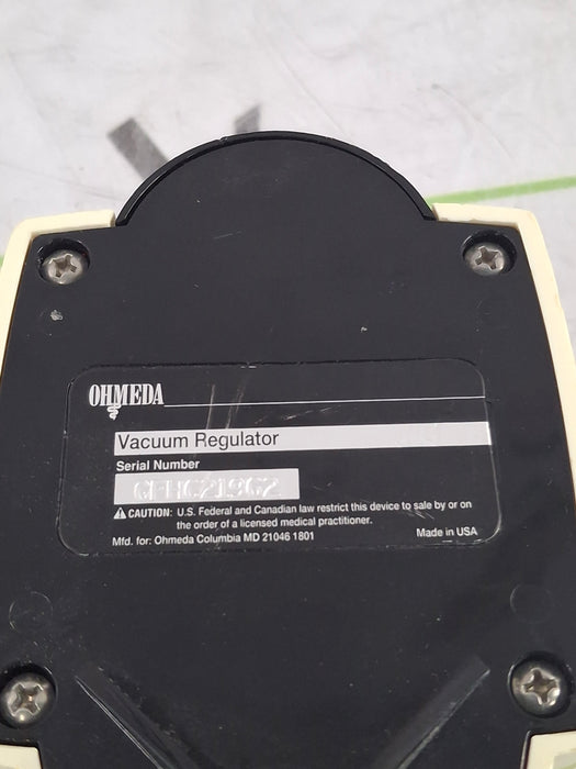 Ohmeda Medical Vacuum Regulator
