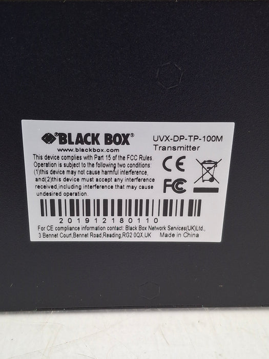 Black Box Network Services UVX-DP-TP-100M Displayport & USB 2.0 Extender