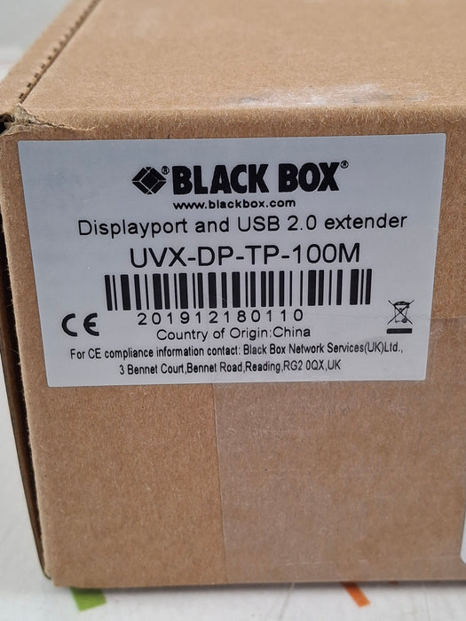 Black Box Network Services UVX-DP-TP-100M Displayport & USB 2.0 Extender