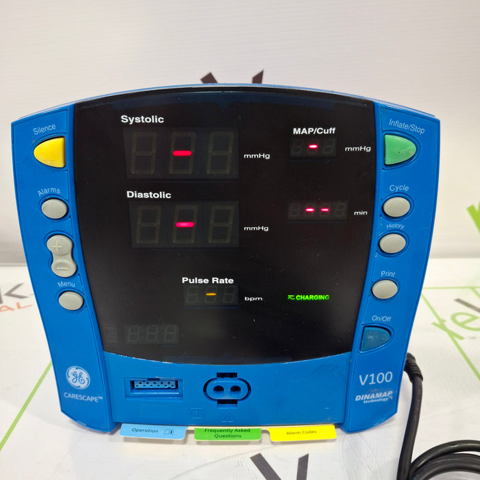GE Healthcare Dinamap V100 - NIBP, SpO2 Vital Signs Monitor