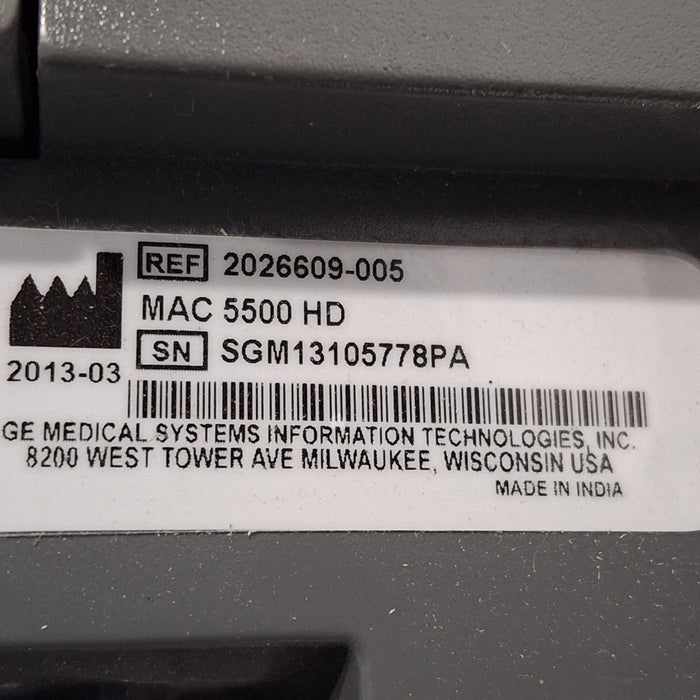 GE Healthcare MAC 5500 HD ECG without CAM Module