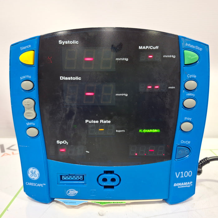 GE Healthcare Dinamap V100 - NIBP, SpO2 Vital Signs Monitor