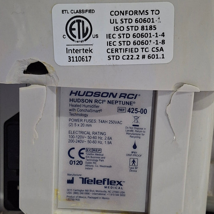 Teleflex Medical Hudson RCI Neptune Heated Humidifier