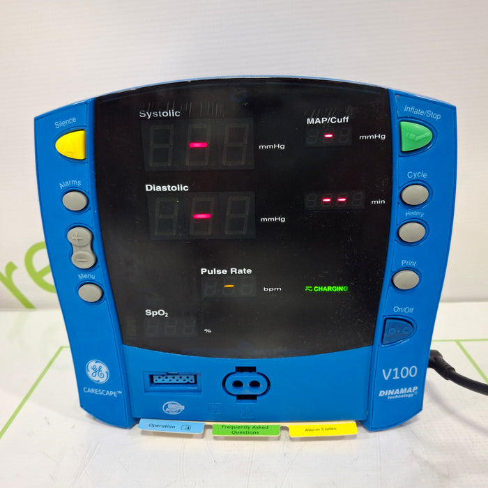 GE Healthcare Dinamap V100 - NIBP, SpO2 Vital Signs Monitor